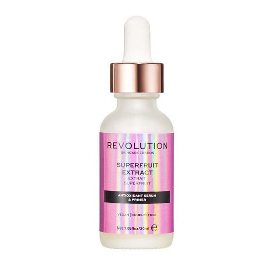 Makeup Revolution Superfruit Extract Antioxidant Rich Serum & Primer, 30ml - Front View