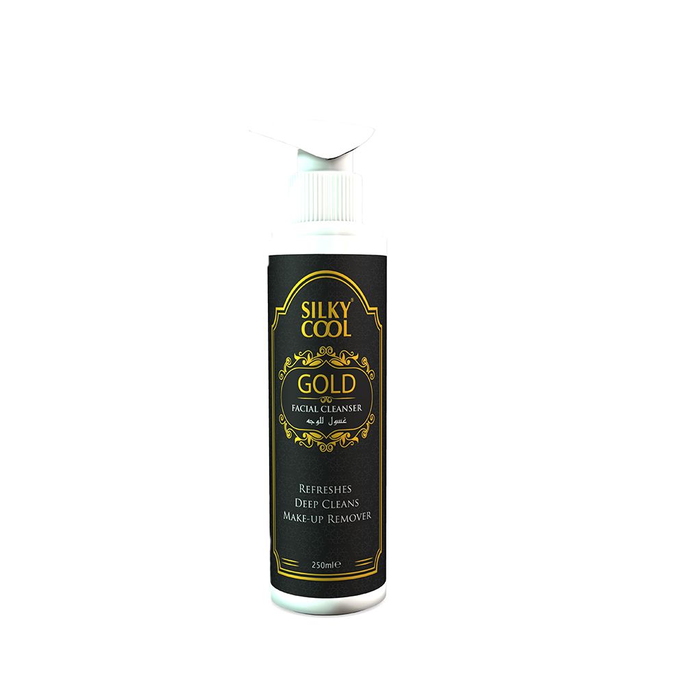 Silky Cool Extra Gold Deep Cleans Facial Cleanser, 250ml - Front View