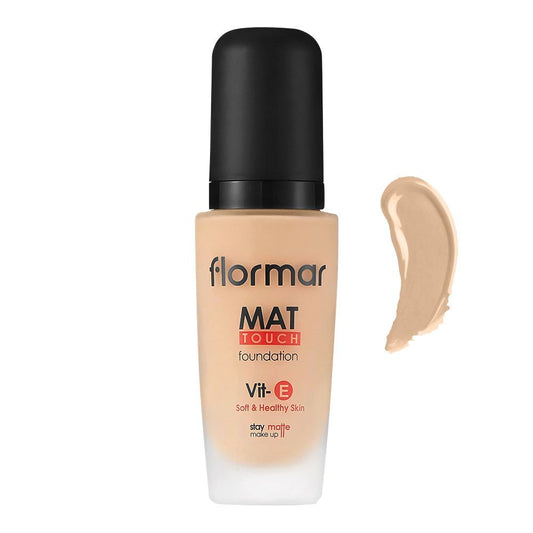 Flormar Mat Touch Vit-E Foundation, M306, Pastelle, 30ml - Front View