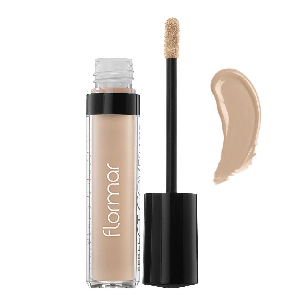 Flormar Perfect Coverage Liquid Concealer, 002, Ivory - Front View