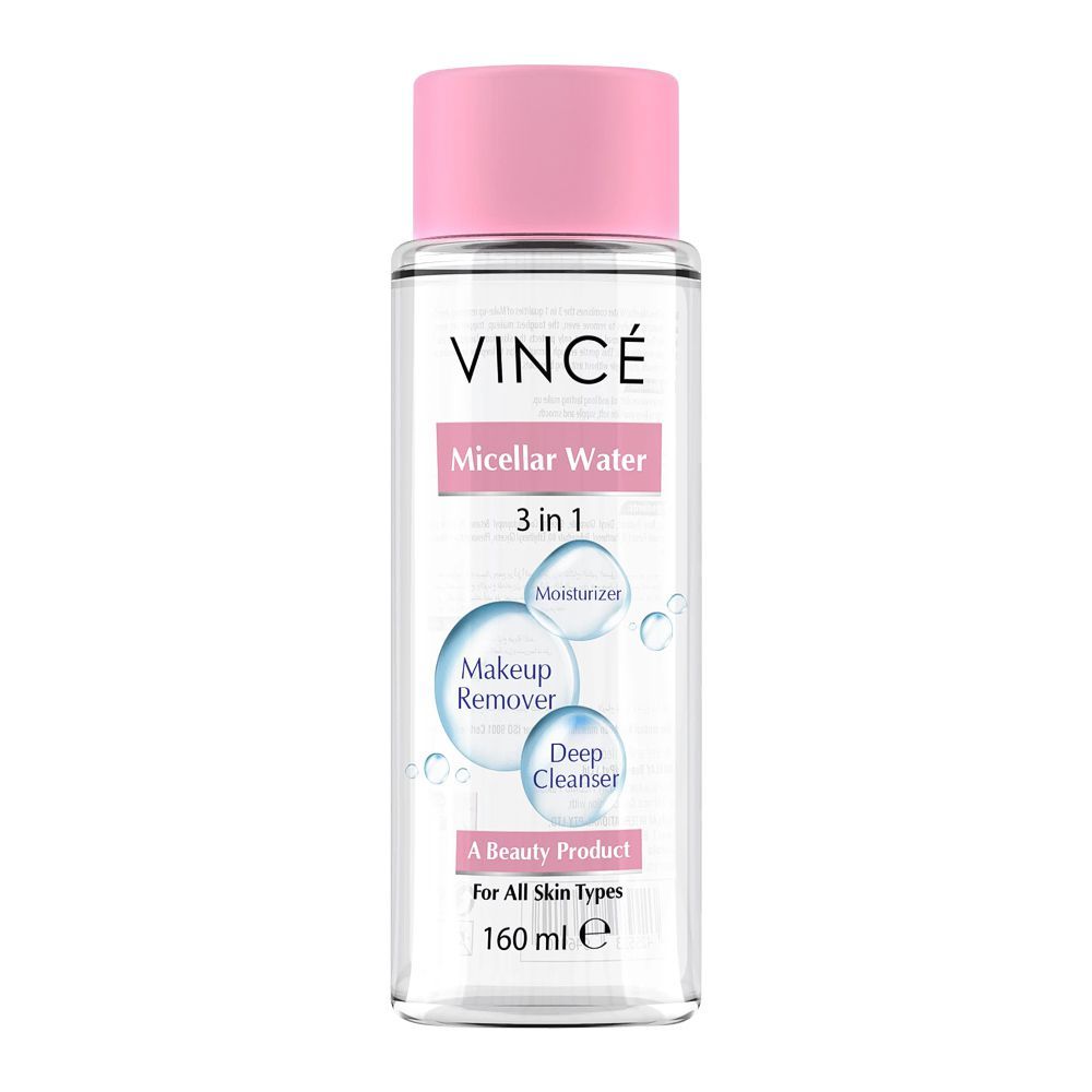 Vince 3-In-1 Micellar Water, All Skin Types, 160ml - Front View