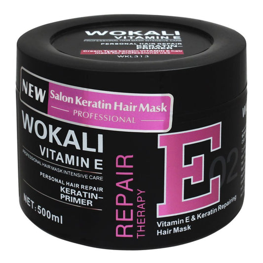 Wokali Vitamin E & Keratin Repairing Hair Mask, 02, 500ml - Front View