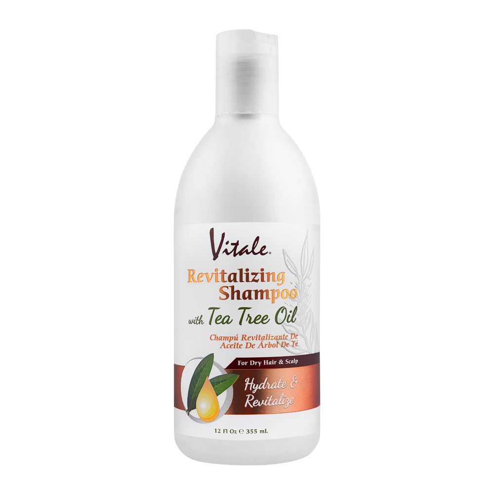 Vitale Tea Tree Oil Hydrate & Revitalize Revitalizing Shampoo, For Dry Hair & Scalp, 355ml - Front View