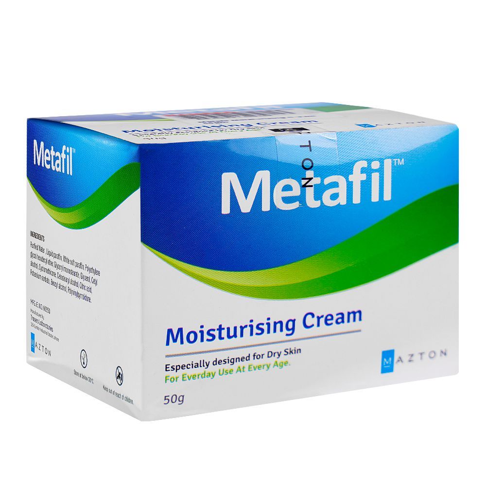Metafil Moisturizing Cream, For Dry Skin, 50g -  Front View