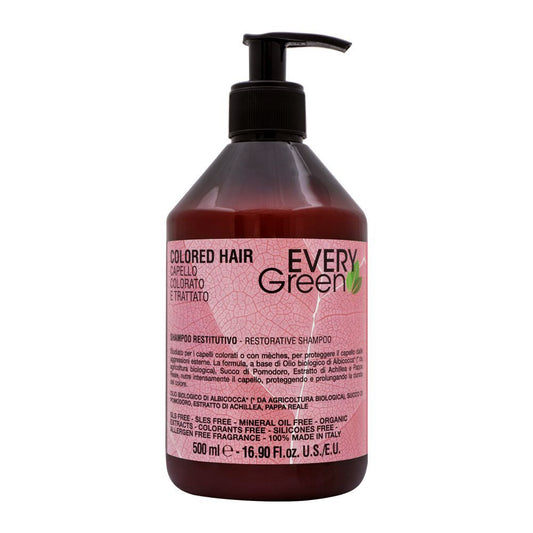 Every Green Colored Hair Restorative Shampoo, 500ml - Front View