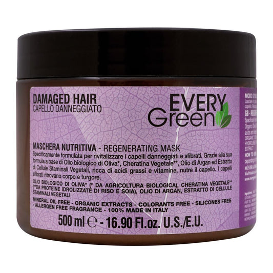Every Green Damaged Hair Regenerating Mask, 500ml - Front View