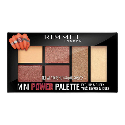 Rimmel Mini Power Palette, For Eye, Lip & Cheek, 006 Fierce - Front View