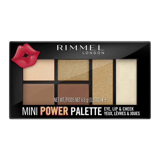 Rimmel Mini Power Palette, For Eye, Lip & Cheek, 002 Sassy - Front View