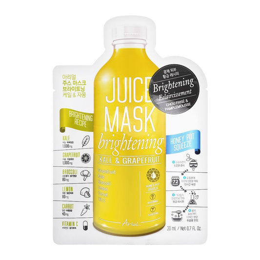 Ariul Brightening Kale & Grapefruit Juice Face Mask, 20ml - Front View