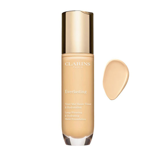 Clarins Paris Everlasting Long-Wearing & Hydrating Matte Foundation, 100.5W Cream - Front View