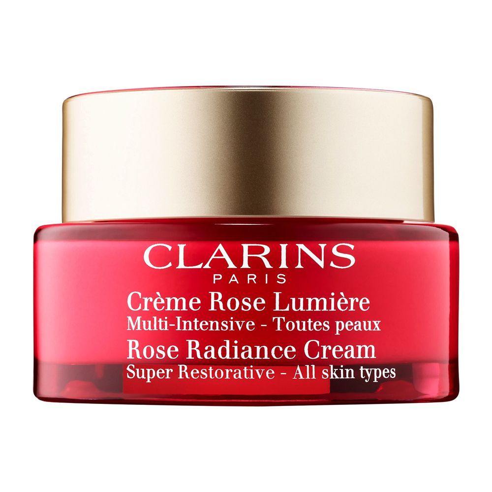 Clarins Paris Super Restorative Rose Radiance Cream, All Skin Types, 50ml -  Front View