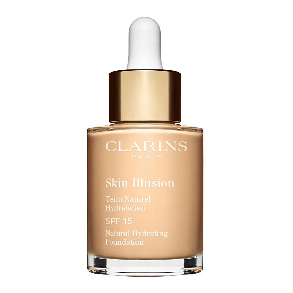 Clarins Paris Skin Illusion Natural Hydrating Foundation, SPF 15, 101 Linen - Front View