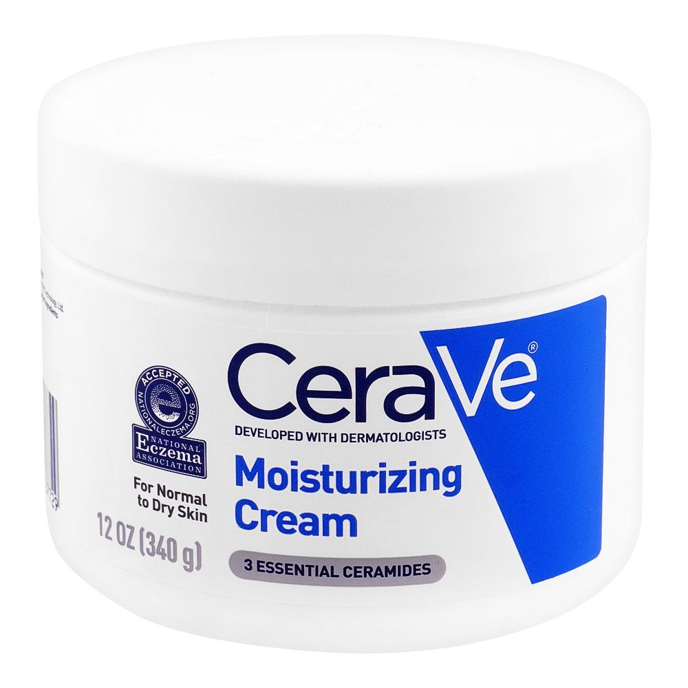 CeraVe Moisturising Cream, Normal To Dry Skin, 340g -  Front View
