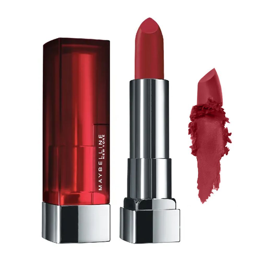Maybelline New York Color Sensational Creamy Matte Lipstick, 691 Rich Ruby - Front View