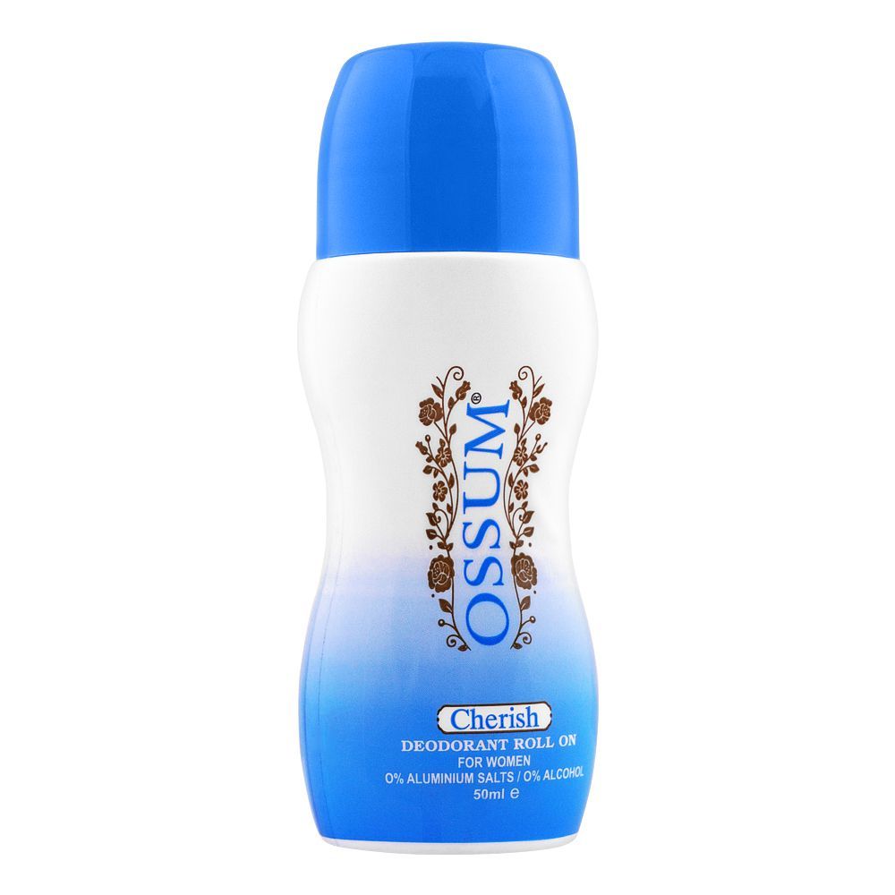 Ossum Cherish Deodorant Roll On, For Women, 50ml - Front View