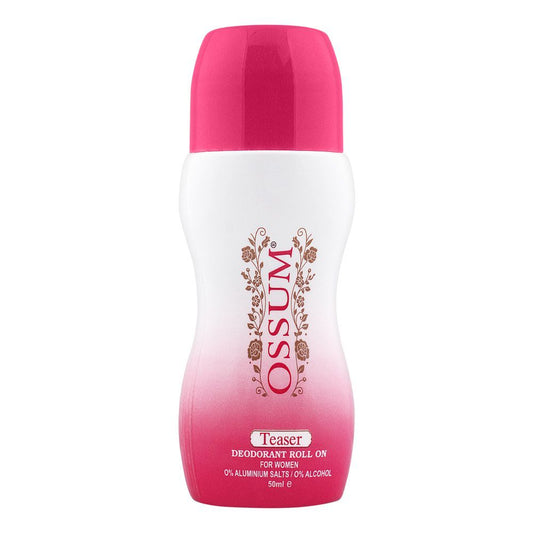 Ossum Teaser Deodorant Roll On, For Women, 50ml - Front View