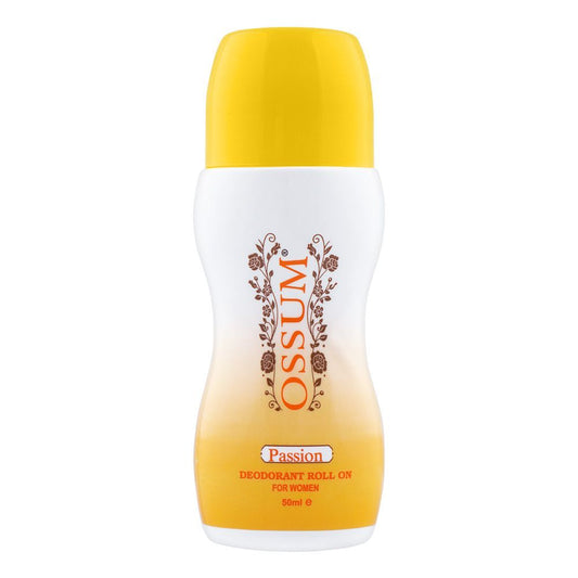 Ossum Passion Deodorant Roll On, For Women, 50ml - Front View