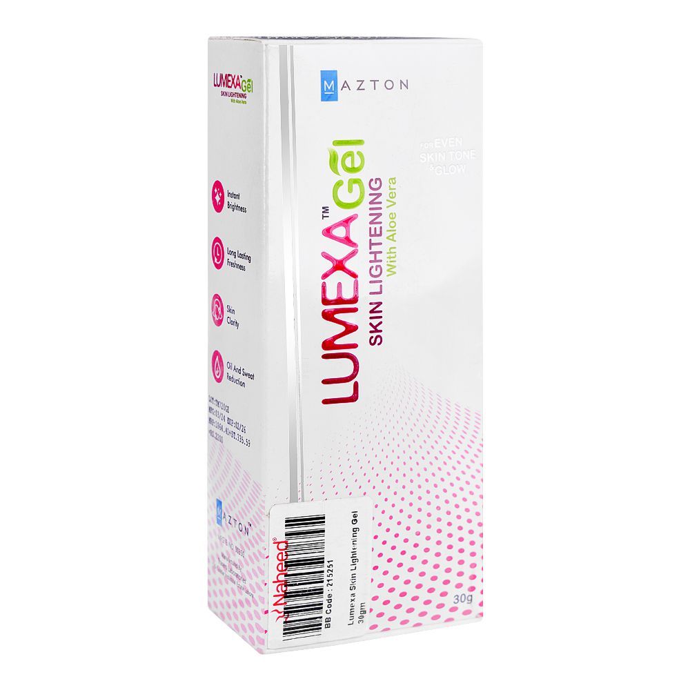 Lumexa Skin Lightening Gel With Aloe Vera, 30g -  Front View
