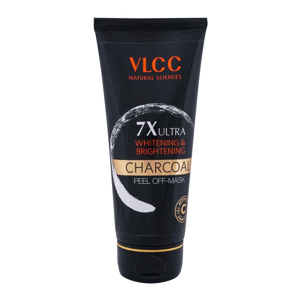 VLCC Natural Sciences 7X Ultra Whitening & Brightening Charcoal Peel Off Mask, 100g - Front View