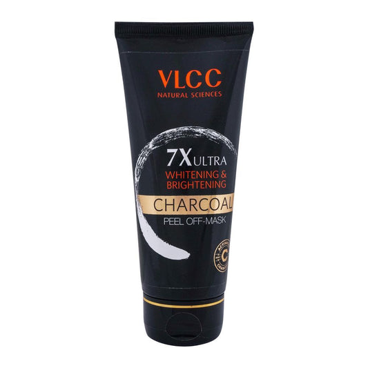 VLCC Natural Sciences 7X Ultra Whitening & Brightening Charcoal Peel Off Mask, 100g - Front View