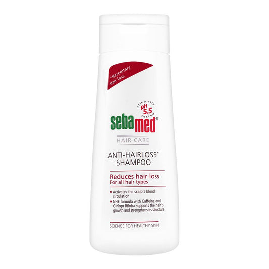 Seba Med Hair Care Anti-Hairloss Shampoo, All Hair Types, 200ml - Front View