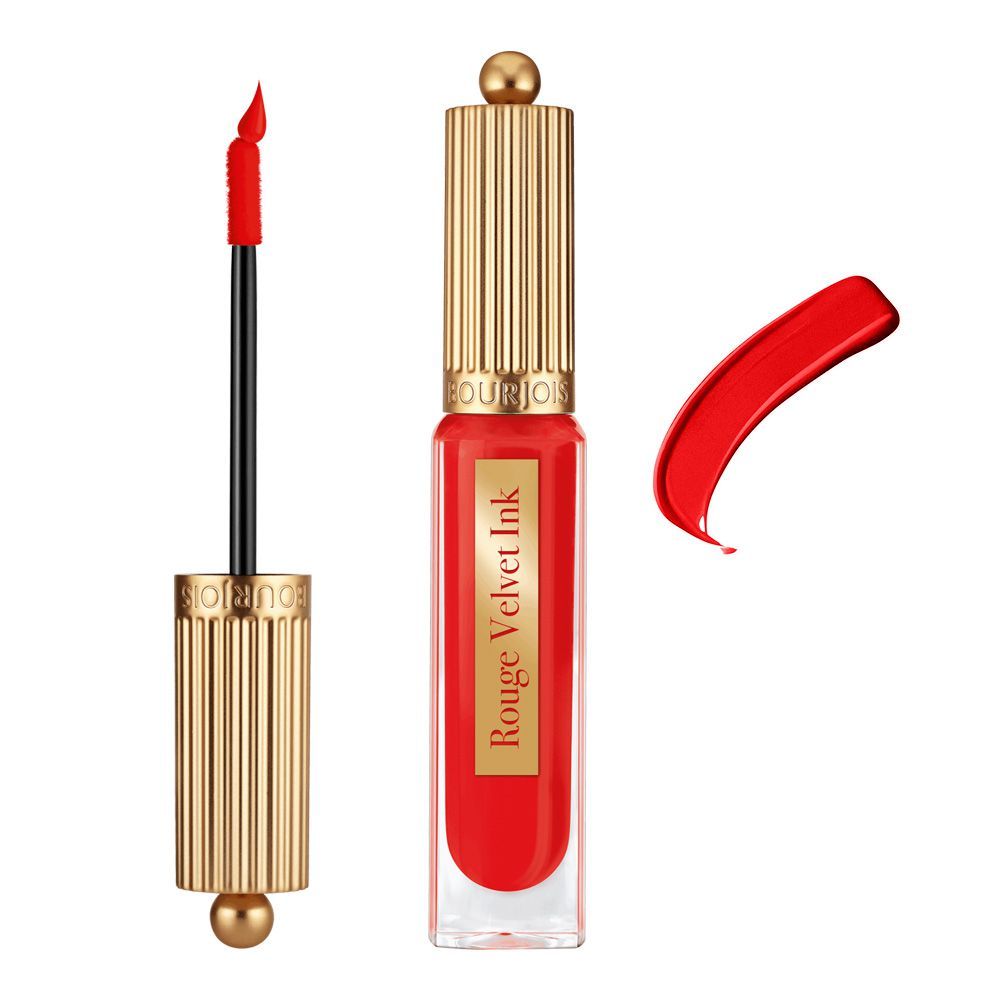 Bourjois Rouge Velvet Ink Liquid Lipstick, 08 Coquelic Hot - Front View