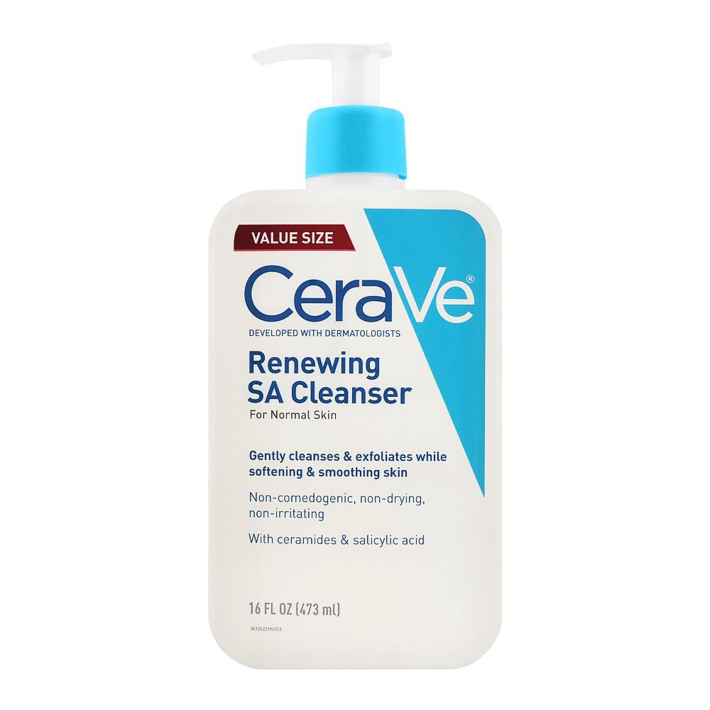 CeraVe Renewing SA Cleanser, Normal Skin, 473ml - Front View