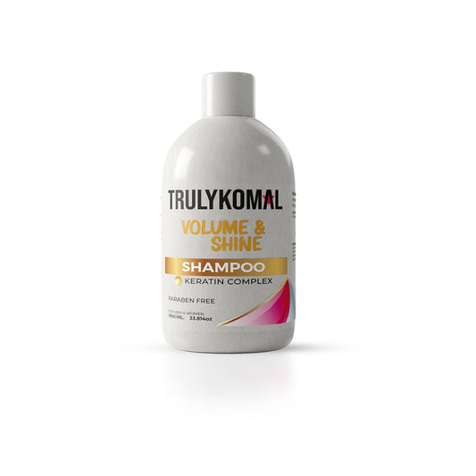 Truly Komal Volume & Shine Keratin Complex Shampoo, Paraben Free, 400ml - Front View