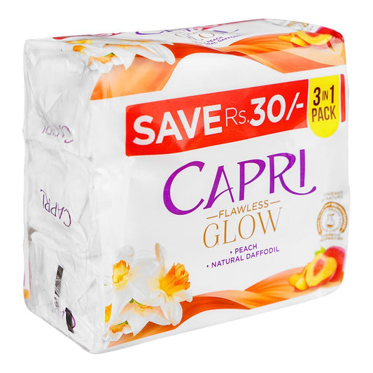 Capri Glow Daffodil Peach Soap, 3x150g - Front View