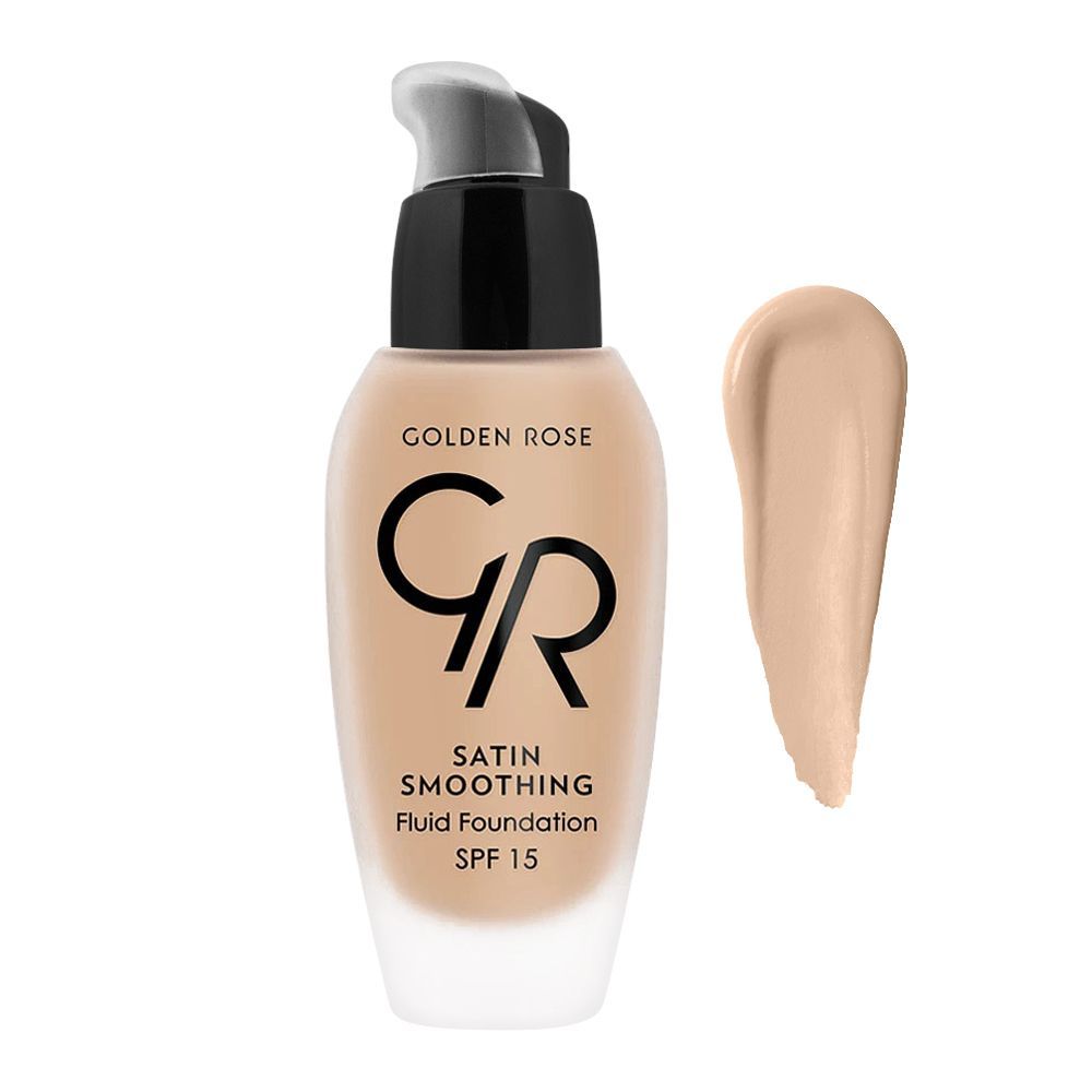 Golden Rose Satin Smoothing SPF 15 Fluid Foundation, 35 - Front View