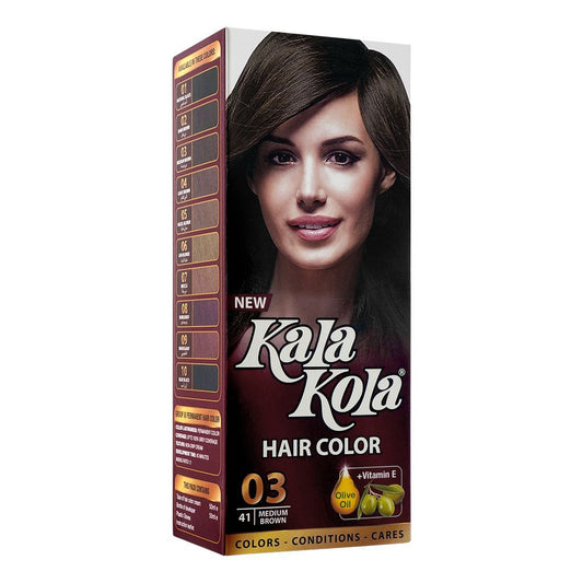 Kala Kola Hair Colour, 41 Medium Brown -  Front View
