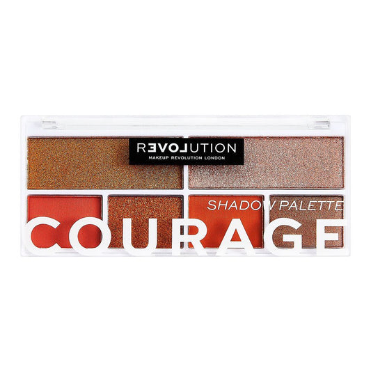Makeup Revolution Relove Eyeshadow Palette, Courage - Front View