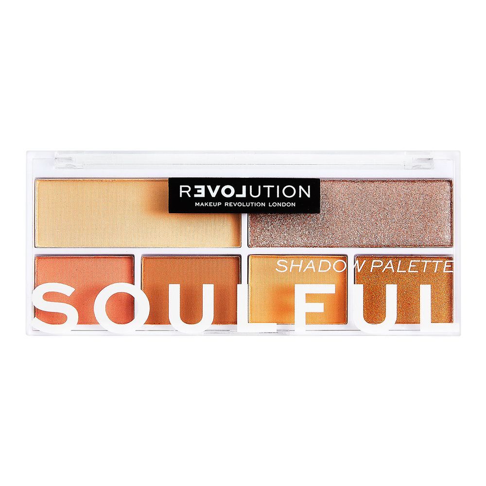 Makeup Revolution Relove Eyeshadow Palette, Soulful - Front View