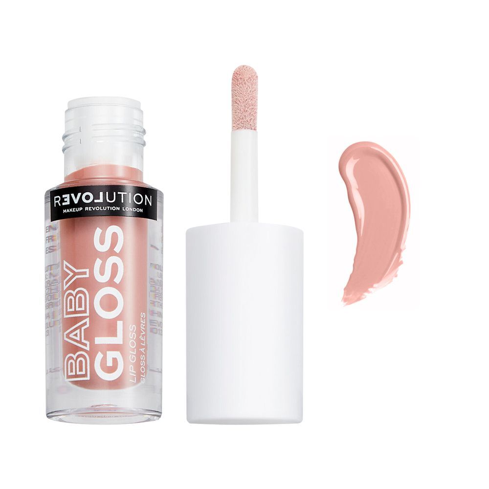 Makeup Revolution Relove Baby Lip Gloss, Sugar - Front View