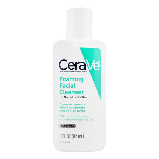 CeraVe Foaming Facial Cleanser, Normal To Oily Skin, 87ml - Front View