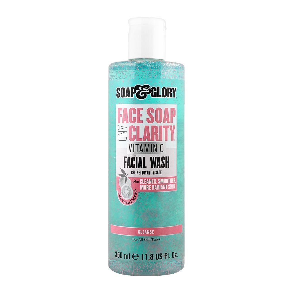 Soap & Glory Face Soap & Clarity Vitamin C Facial Wash, All Skin Types, 350ml - Front View