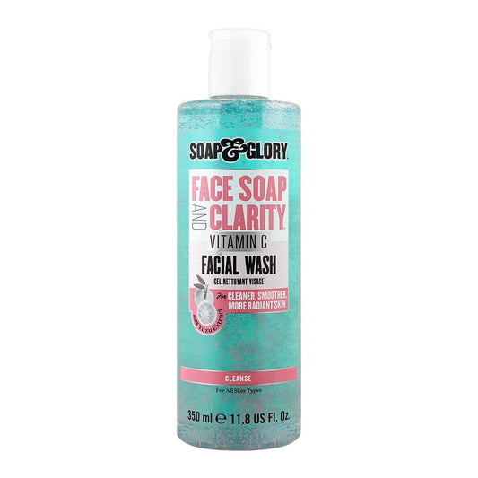 Soap & Glory Face Soap & Clarity Vitamin C Facial Wash, All Skin Types, 350ml - Front View