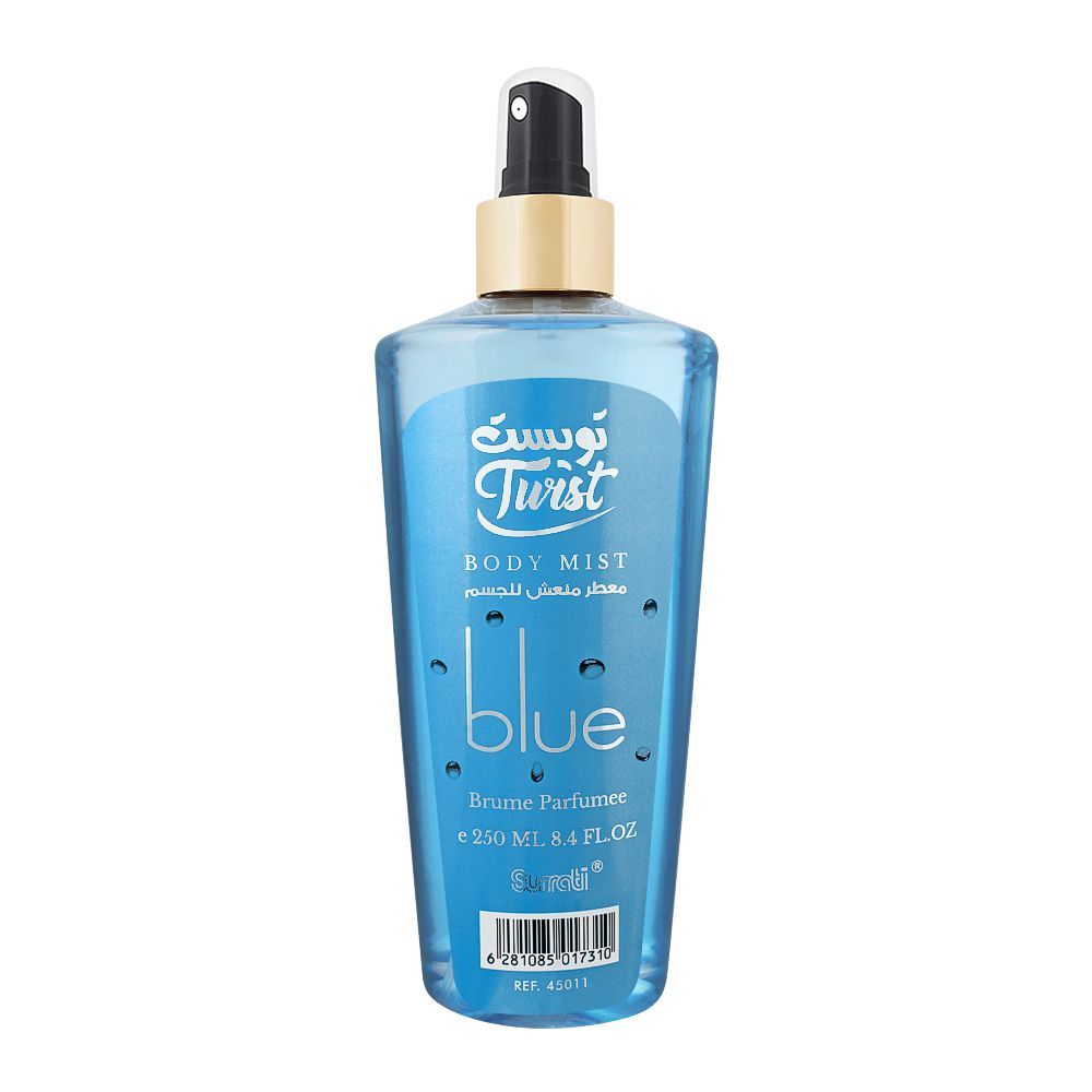 Surrati Twist Blue Body Mist, 250ml - Front View