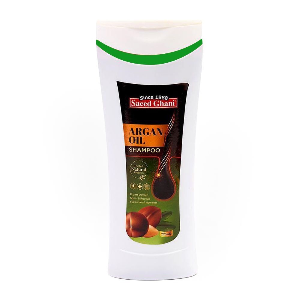 Saeed Ghani Argan Oil Shampoo, 225ml - Front View