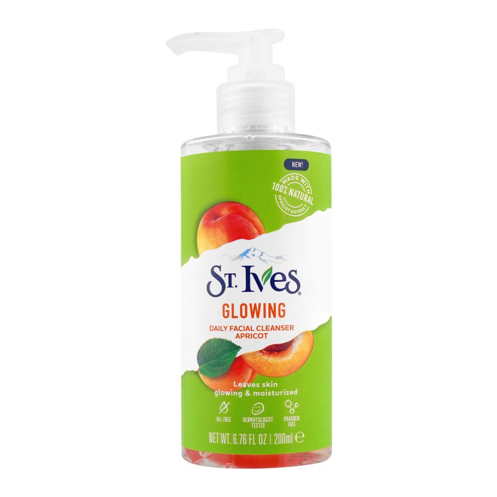 St. Ives Glowing Apricot Daily Facial Cleanser, 200ml - Front View