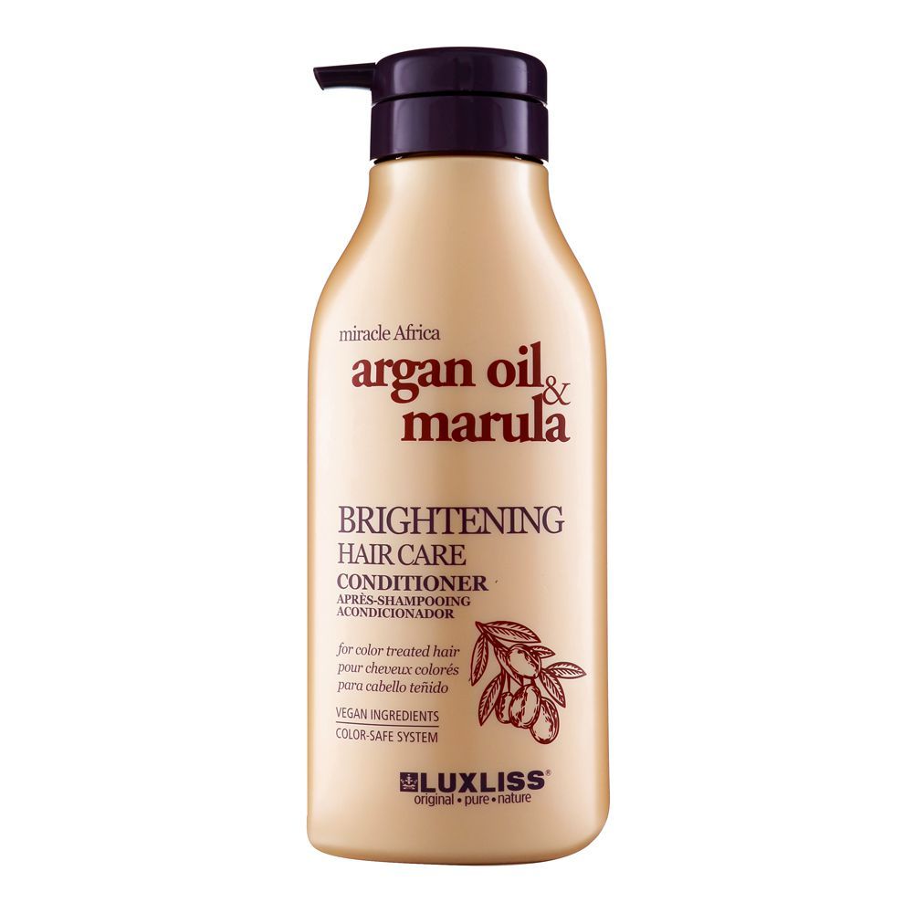 Beaver Luxliss Miracle Africa Argan Oil & Marula Brightening Hair Care Shampoo, Paraben & Sulfate Free, 500ml - Front View