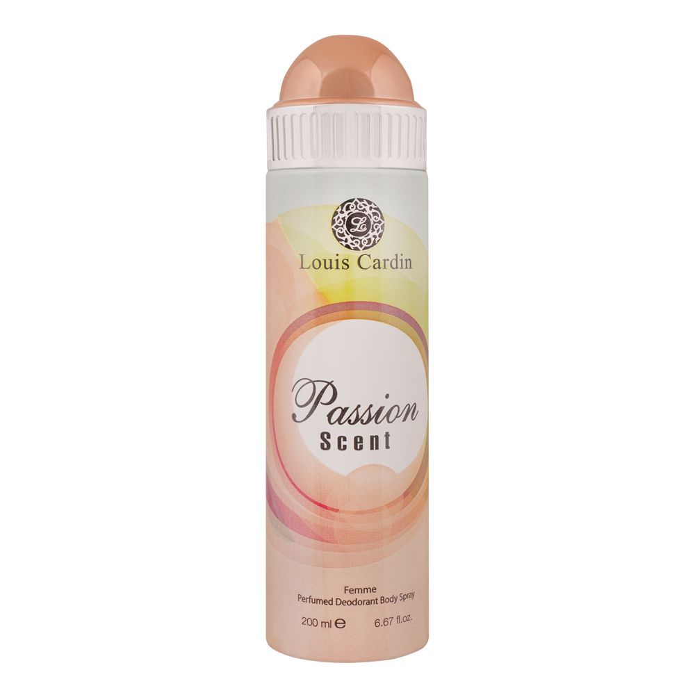 Louis Cardin Passion Scent Femme Deo Spray, For Women, 200ml - Front View