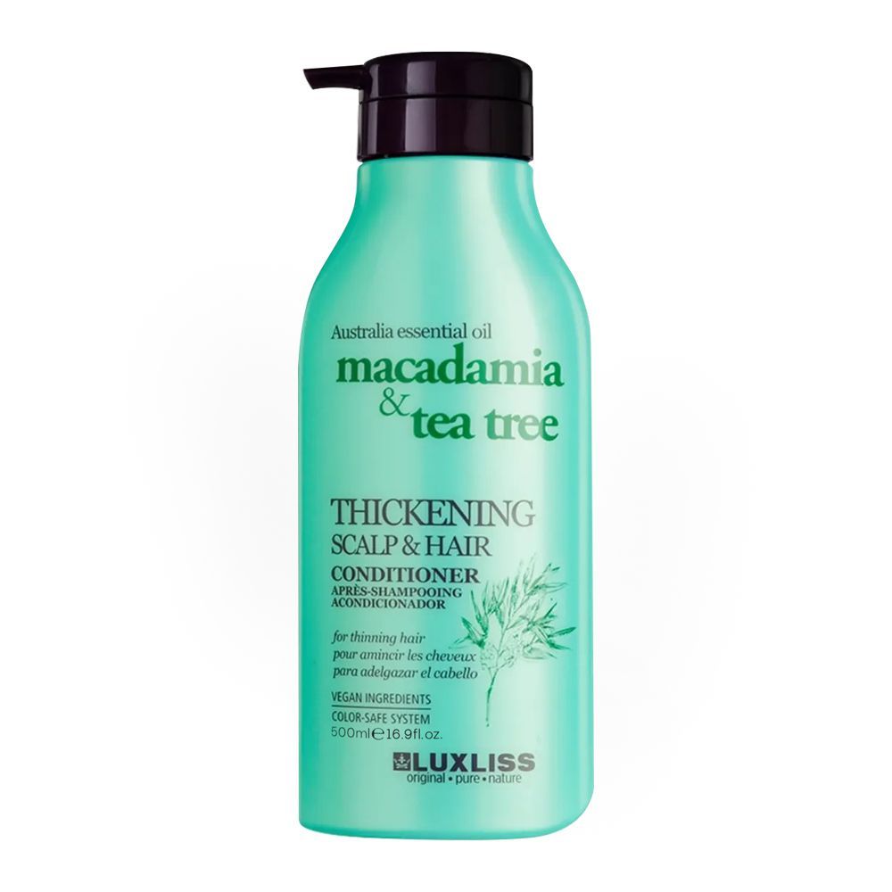 Beaver Luxliss Macadamia & Tea Tree Thickening Scalp & Hair Conditioner, 500ml - Front View