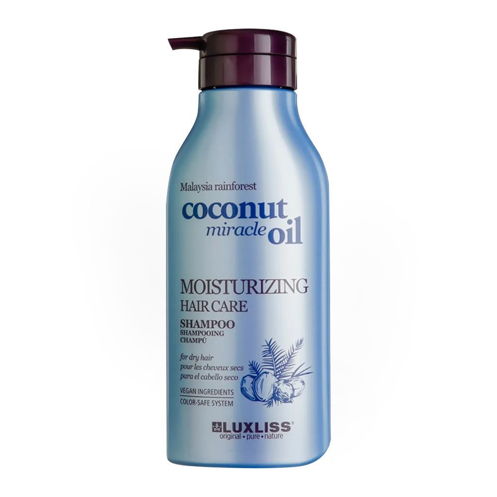 Beaver Luxliss Coconut Miracle Oil Moisturizing Hair Care Shampoo, 500ml - Front View