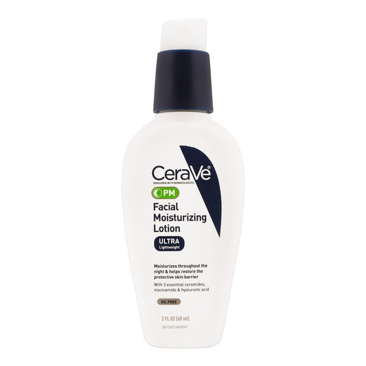 CeraVe PM Ultra Lightweight Facial Moisturizing Lotion, 60ml -  Front View