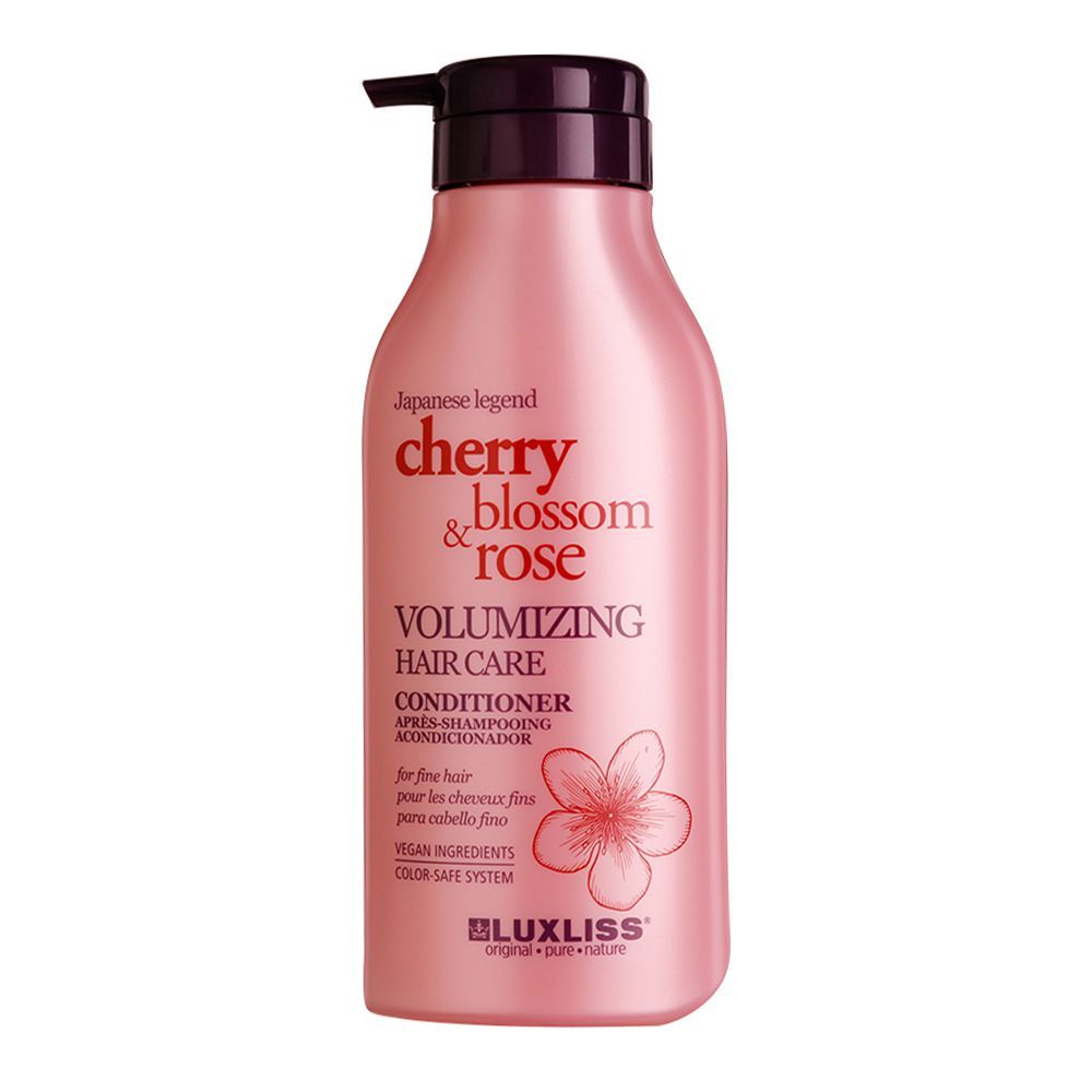 Beaver Luxliss Cherry Blossom & Rose Volumizing Hair Care Conditioner, 500ml - Front View