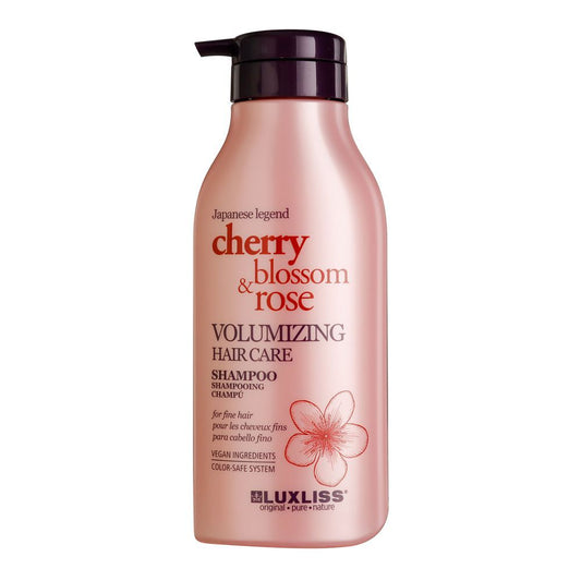 Beaver Luxliss Cherry Blossom & Rose Volumizing Hair Care Shampoo, 500ml - Front View