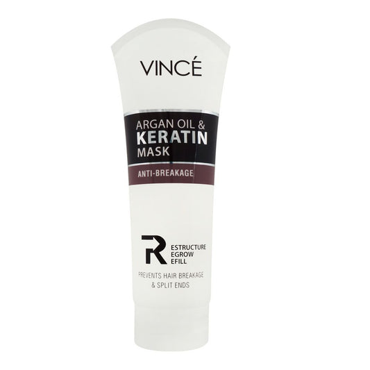 Vince Anti-Breakage Argan Oil & Keratin Hair Mask, 200ml - Front View