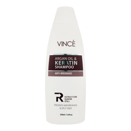 Vince Anti-Breakage Argan Oil & Keratin Shampoo, 230ml - Front View