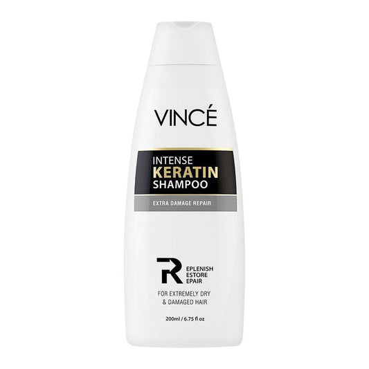 Vince Intense Keratin Extra Damage Repair Shampoo, For Extremely Dry & Damaged Hair, 230ml - Front View